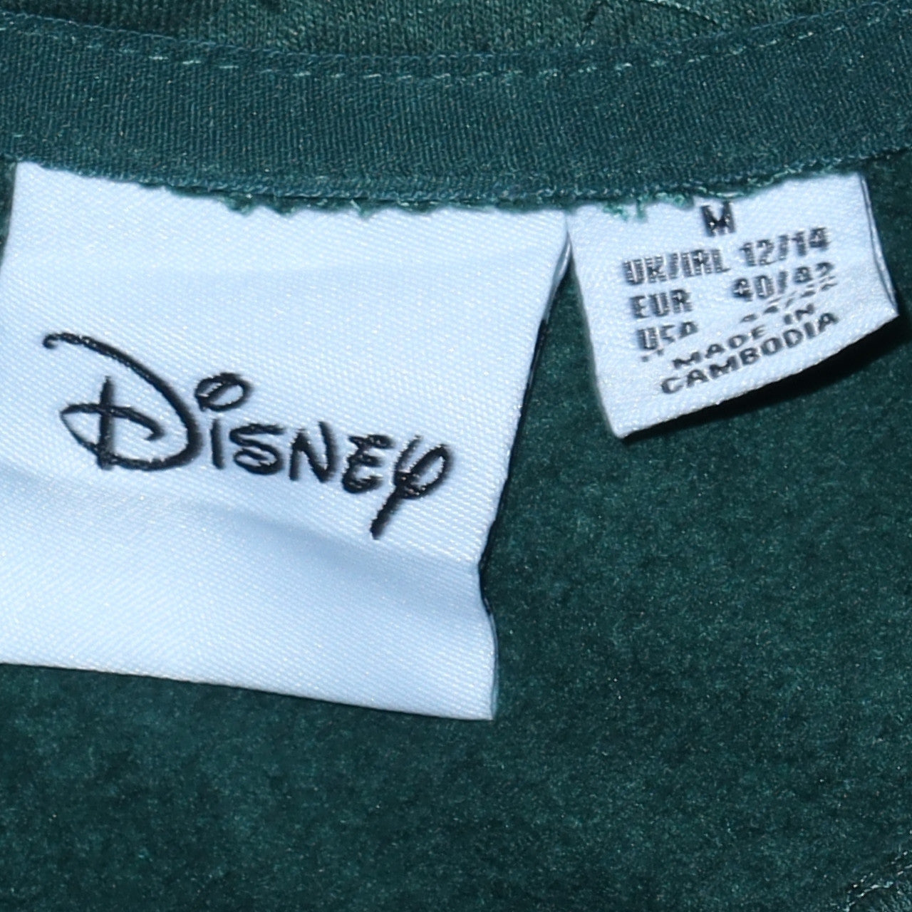 Disney Womens Green Pooh Bear Pullover Hoodie Size 12/14 Primark