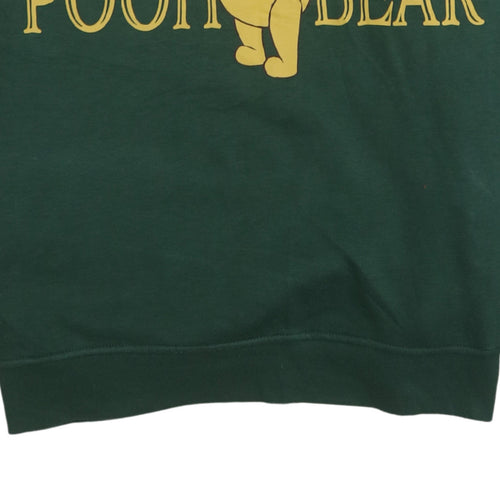 Disney Womens Green Pooh Bear Pullover Hoodie Size 12/14 Primark