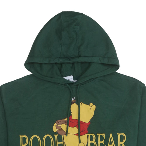 Disney Womens Green Pooh Bear Pullover Hoodie Size 12/14 Primark