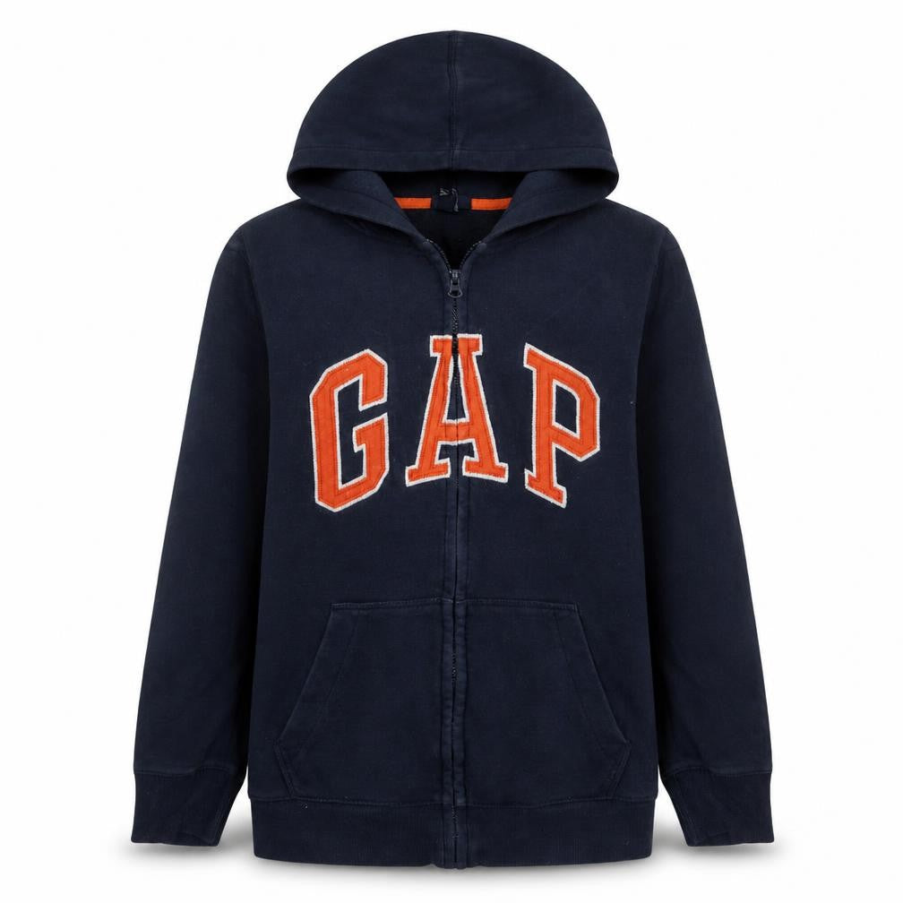 GAP Boys Blue Full Zip Hoodie 13-14 Years Fleece Warm Casual