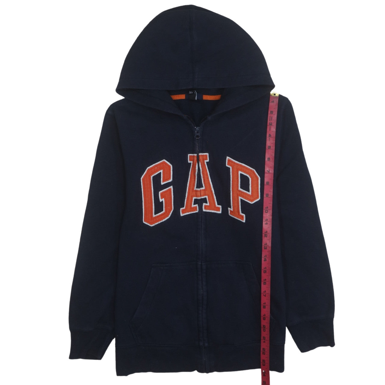 GAP Boys Blue Full Zip Hoodie 13-14 Years Fleece Warm Casual
