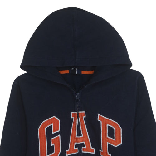 GAP Boys Blue Full Zip Hoodie 13-14 Years Fleece Warm Casual