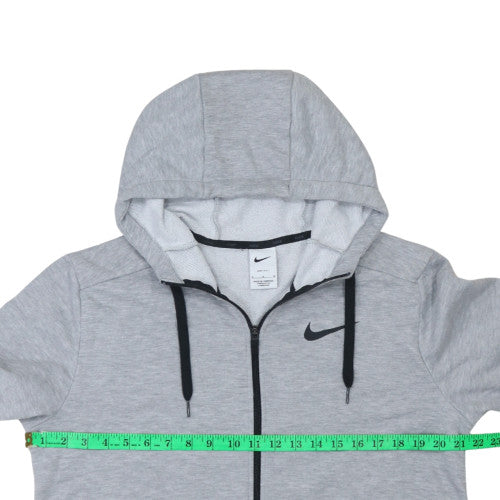 Nike Men's Grey Dri-FIT Full Zip Hoodie Size M