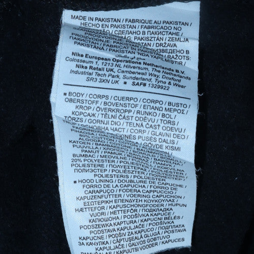 Nike Men Black Pullover Hoodie L Regular Fit Sportswear