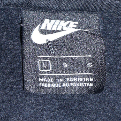 Nike Men Black Pullover Hoodie L Regular Fit Sportswear