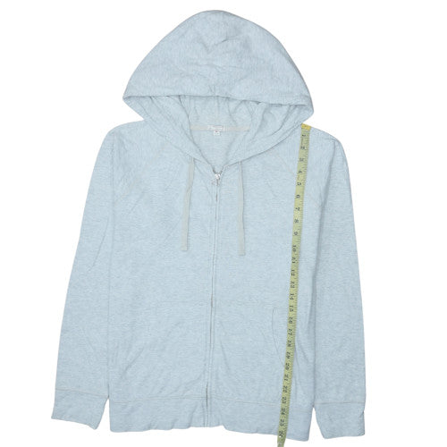 Gap Women’s Light Grey Full Zip Hoodie XL Cotton Blend Casual