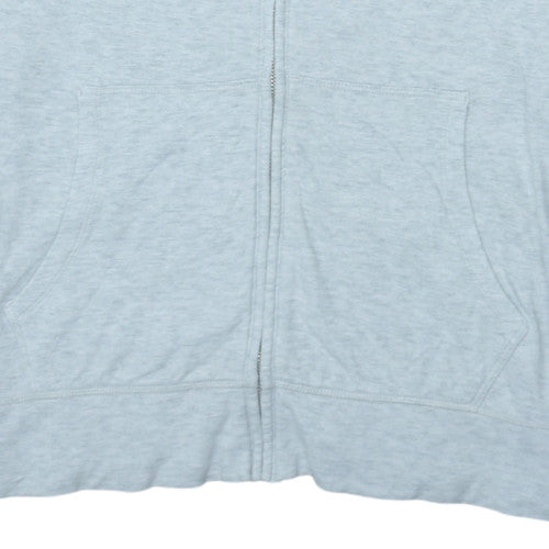Gap Women’s Light Grey Full Zip Hoodie XL Cotton Blend Casual