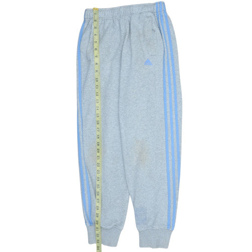 Adidas Boys Grey Jogger Trousers 12-13 Years Elastic Waist Activewear