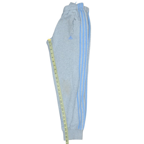 Adidas Boys Grey Jogger Trousers 12-13 Years Elastic Waist Activewear