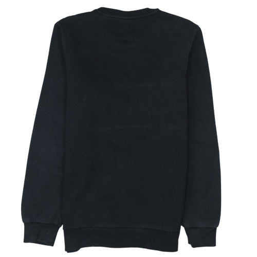 Puma Mens Black Small Colour Block Pullover Sweatshirt