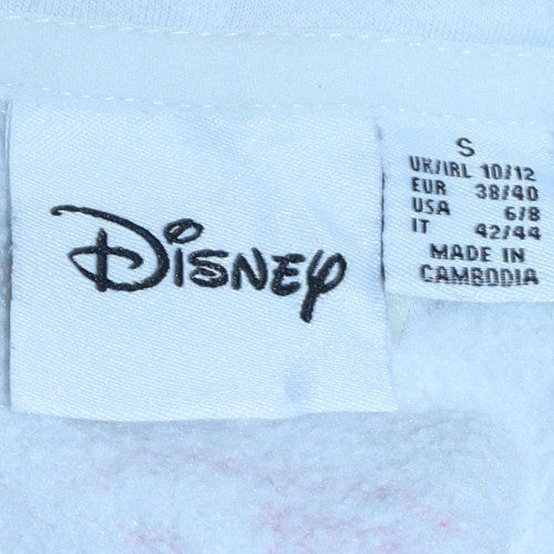 Disney Women's White Multicoloured Mickey Mouse Pullover Hoodie S