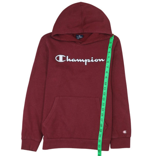 Champion Boys Burgundy Pullover Hoodie X-Large 13-14 Years Fleece Sweatshirt