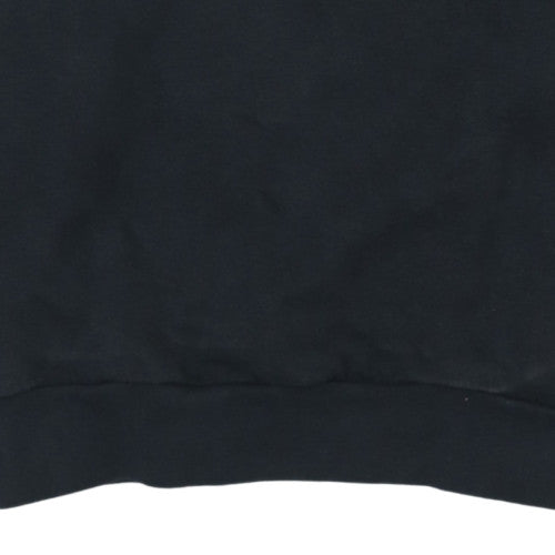 Adidas Boys Black Crew Neck Pullover Sweatshirt 13-14 Years Classic Style