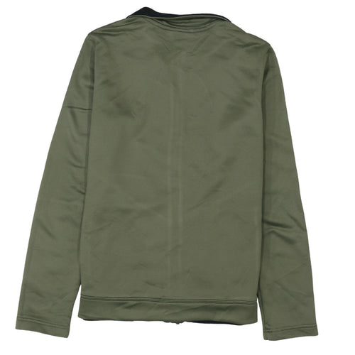 Nike Boys Green Track Jacket XL 158-170cm Zip Up Colourblock Sportswear
