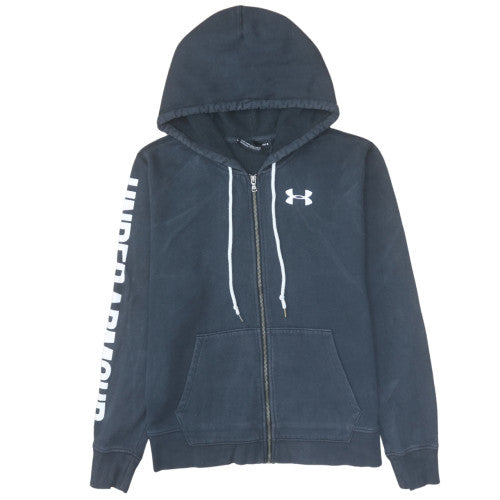 Under Armour Men's Black Full Zip Hoodie Size L Loose Fit
