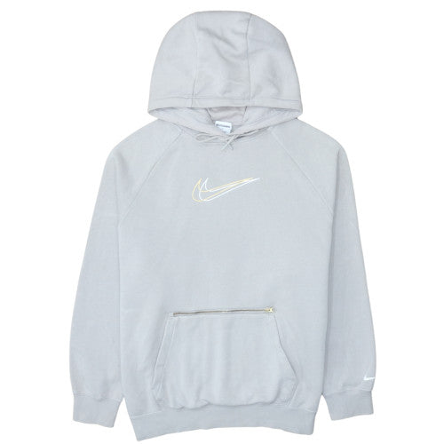 Nike Womens Grey Oversized Fit Pullover Hoodie Size M