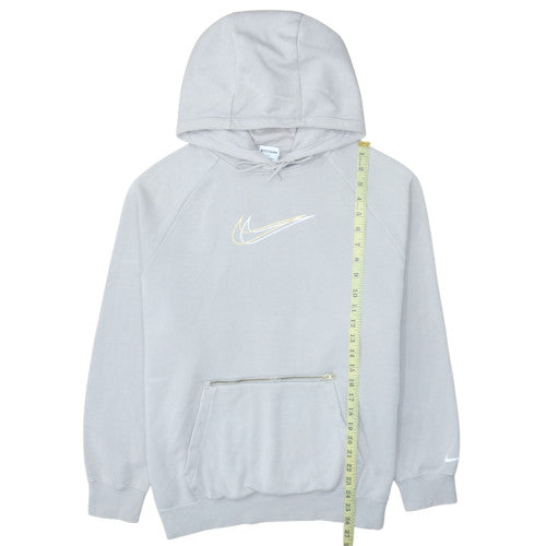 Nike Womens Grey Oversized Fit Pullover Hoodie Size M