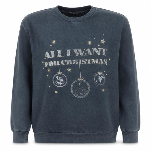 Harry Potter Women’s Grey Christmas Sweatshirt Size 12-14 George