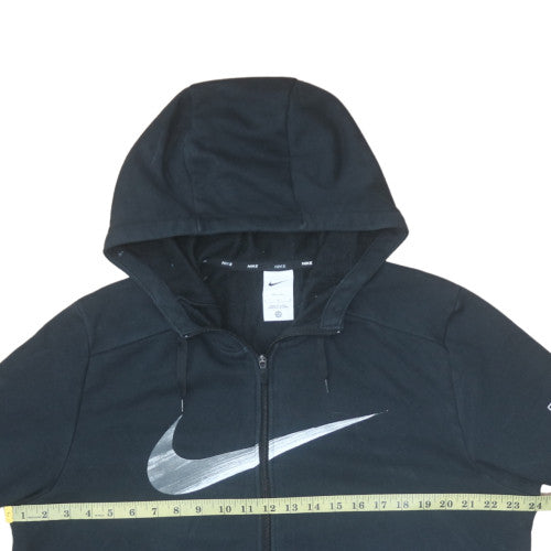 Nike Men's Black Full Zip Hoodie L Dri-FIT Fleece Sportswear