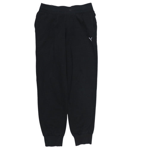 PUMA Womens Black Jogger Sweatpants Size S Cotton Blend Activewear