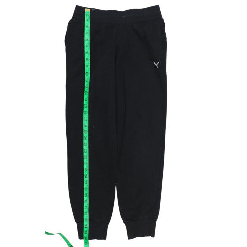 PUMA Womens Black Jogger Sweatpants Size S Cotton Blend Activewear