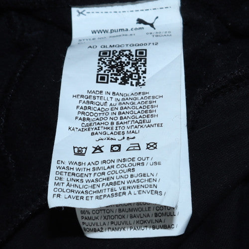 PUMA Womens Black Jogger Sweatpants Size S Cotton Blend Activewear
