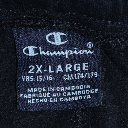 Champion Boys Black 2XL Jogger Sweatpants with Side Stripe