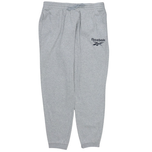 Reebok Men's Grey L Jogger Sweatpants Fleece Activewear Trousers