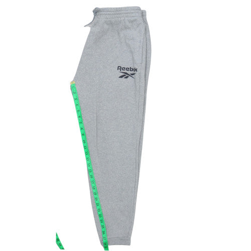 Reebok Men's Grey L Jogger Sweatpants Fleece Activewear Trousers