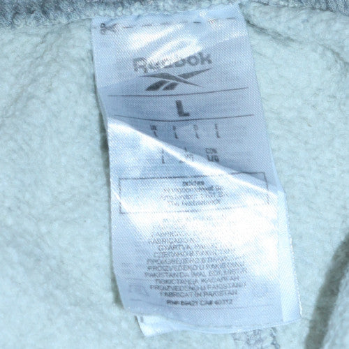 Reebok Men's Grey L Jogger Sweatpants Fleece Activewear Trousers