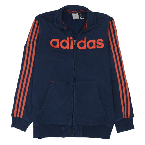 Adidas Men's Navy Blue Track Jacket M Climalite Full Zip