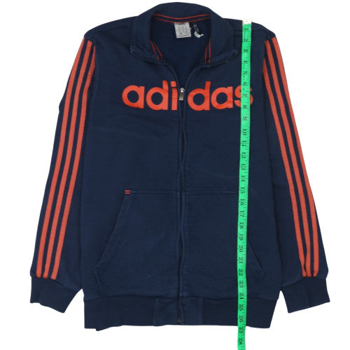 Adidas Men's Navy Blue Track Jacket M Climalite Full Zip