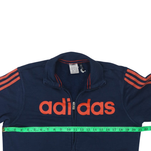 Adidas Men's Navy Blue Track Jacket M Climalite Full Zip