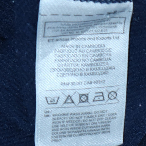 Adidas Men's Navy Blue Track Jacket M Climalite Full Zip