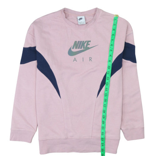 Nike Girls Pink Crew Neck Sweatshirt XL Graphic Print Pullover