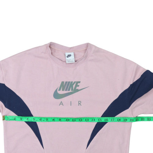 Nike Girls Pink Crew Neck Sweatshirt XL Graphic Print Pullover