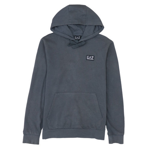 Emporio Armani EA7 Men's Grey Pullover Hoodie Size L Regular Fit