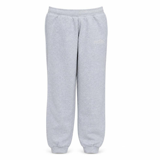 Front view of Puma boys’ grey 13-14 years sweatpants regular fit fleece activewear trousers
