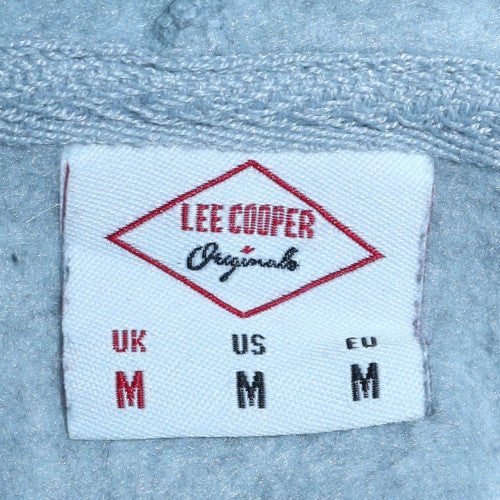 Lee Cooper Mens Light Grey Pullover Hoodie Size M Classic Fit