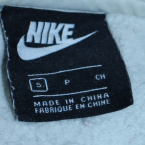 Nike Women White Crew Neck Pullover Sweatshirt Size S Cotton Blend