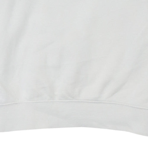 Nike Women White Crew Neck Pullover Sweatshirt Size S Cotton Blend