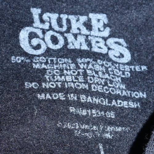 Luke Combs Womens Black Pullover Hoodie Size M Graphic Print Tour