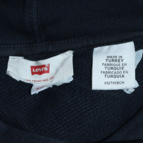 Levi's Women Black XS Pullover Hoodie Mickey Mouse Sequin Design