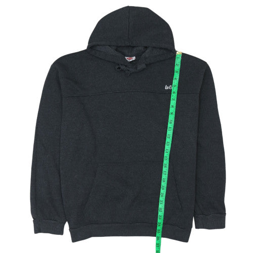 Lee Cooper Men's Black 2XL Pullover Hoodie with Logo