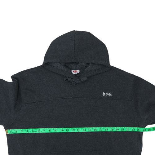 Lee Cooper Men's Black 2XL Pullover Hoodie with Logo