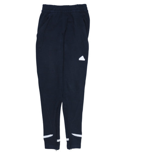 Adidas Men's Blue Tapered Track Pants Size S Elastic Waist Activewear