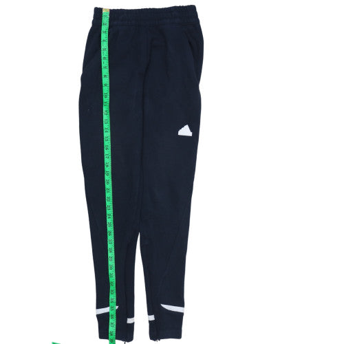 Adidas Men's Blue Tapered Track Pants Size S Elastic Waist Activewear