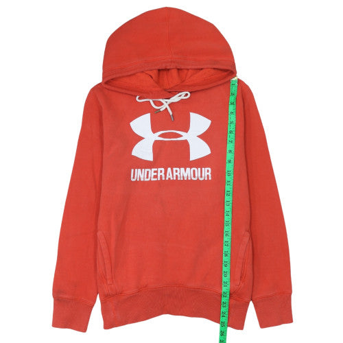 Under Armour Men Red Pullover Hoodie S Fleece Sportswear