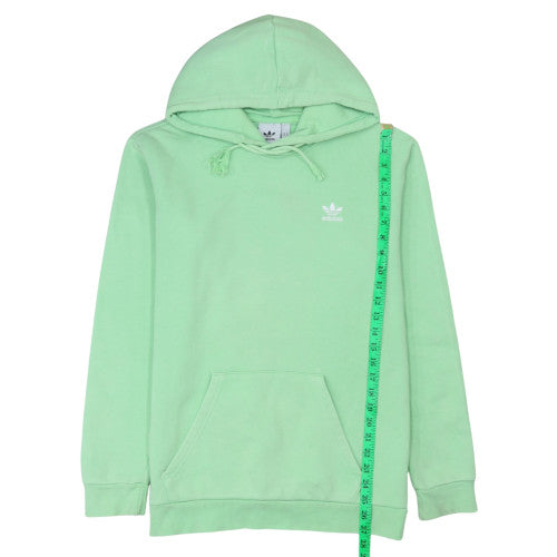 Adidas Men's Green Pullover Hoodie Size M Fleece Cotton Sweatshirt