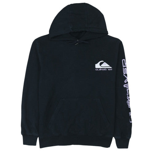 Quiksilver Womens Black Pullover Hoodie Size S Cotton Blend Casual